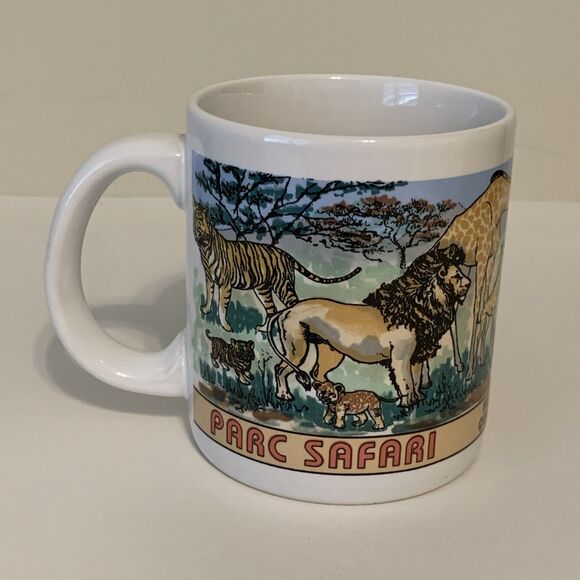 Vintage Parc Safari Coffee Mug Quebec Canada Safari Park 10 Ounce - Picture 3 of 8
